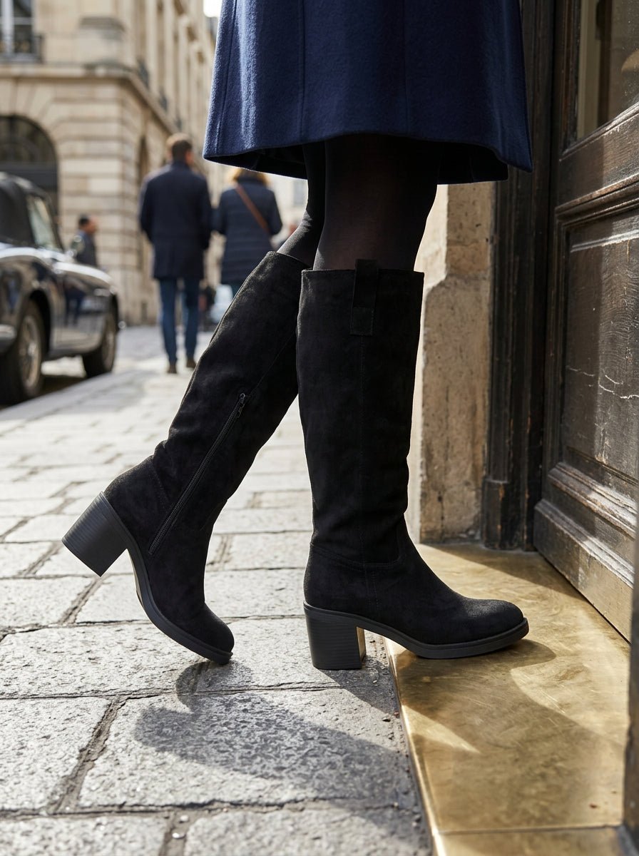 Antoinette Black Suede - WORKSHOP