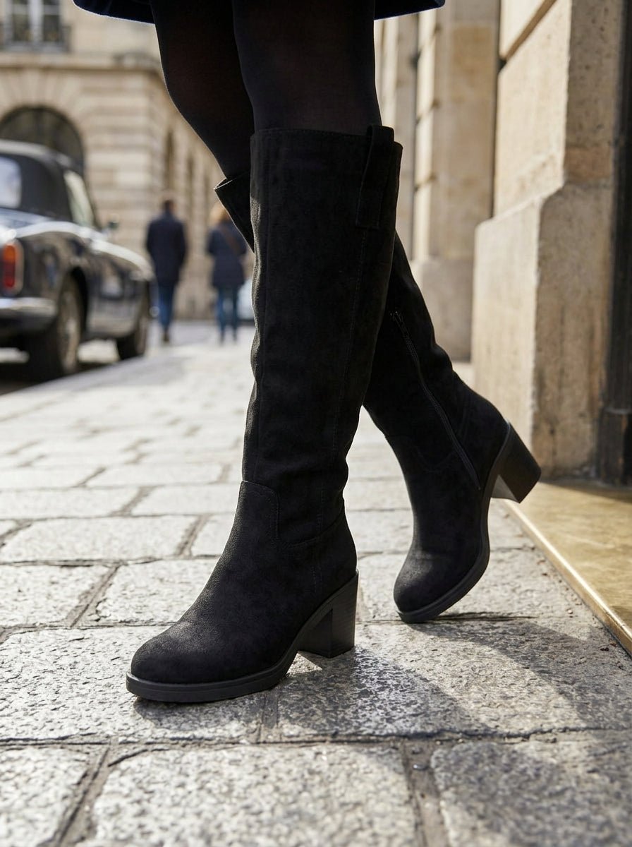Antoinette Black Suede - WORKSHOP