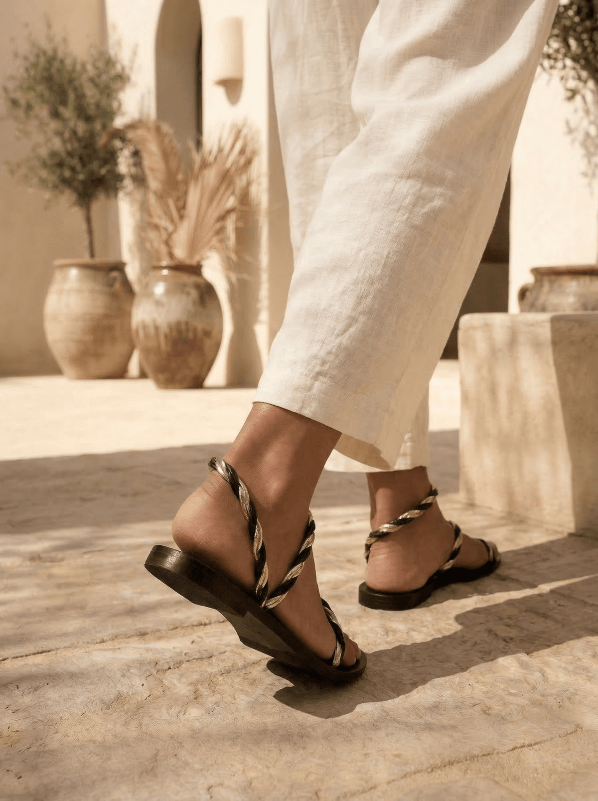 Naya Black Sandals - WORKSHOP
