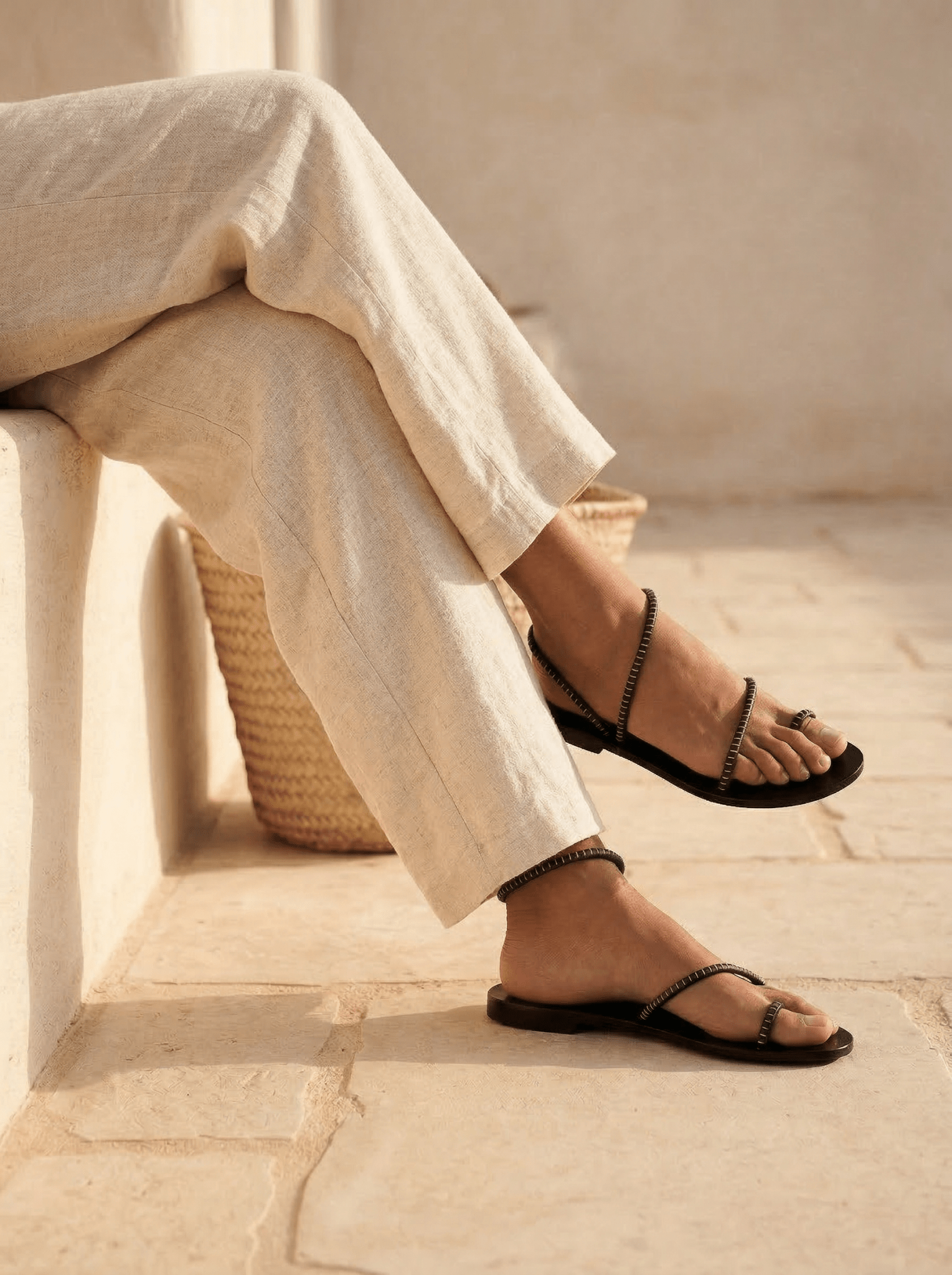 Noemi Black Sandals - WORKSHOP